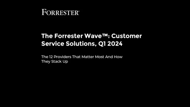 The Forrester Wave™: Customer Service Solutions, Q1 2024